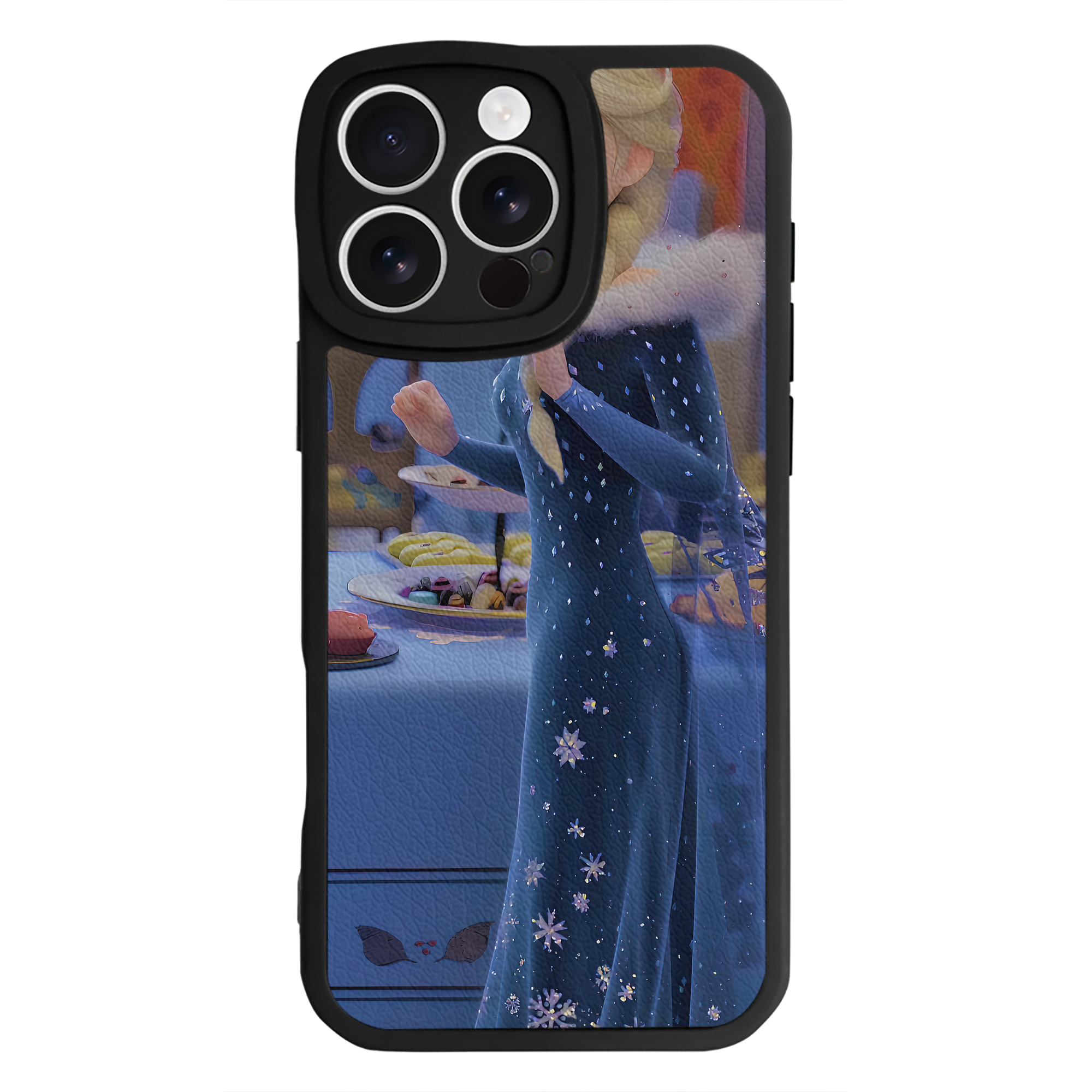 （画像用） アナと雪の女王 アンナ エルサ Frozen Anna Elsa 【iPhone 16シリーズ対応】シリコンスマホケース（レザー調） 材質：シリコン